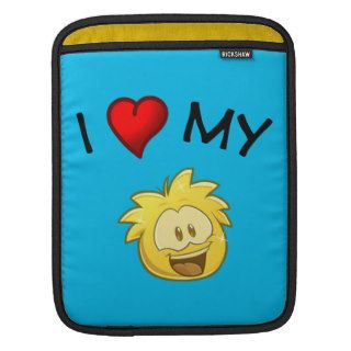 I Love My Golden Puffle Sleeves For iPads