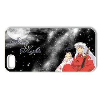 Custom The Cartoon "Inuyasha" Printed Silicon Protective White Case Cover for Apple iPhone 5 DPC 2013 16319: Cell Phones & Accessories