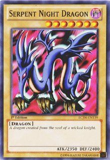 Yu Gi Oh!   Serpent Night Dragon (LCJW EN139)   Legendary Collection 4: Joey's World   1st Edition   Common: Toys & Games