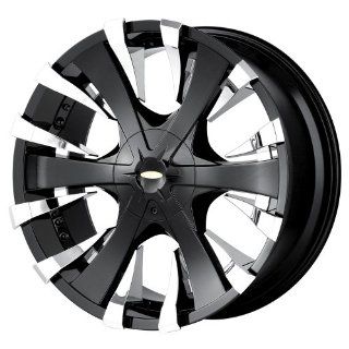 Baccarat Phang 2130 Black Wheel with Chrome Facet (22x9.5"/6x139.7mm): Automotive