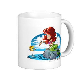 Cartoon Mermaid Coffee Mugs