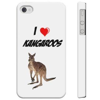SudysAccessories I Love Heart KANGAROOS iPhone 4 Case iPhone 4S Case   SoftShell Full Plastic Direct Printed Graphic Case: Cell Phones & Accessories