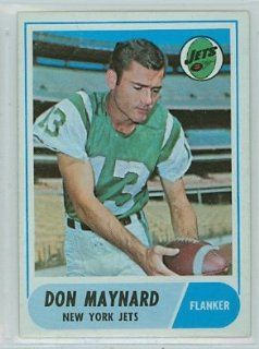 1968 Topps FB 169 Don Maynard Jets Near Mint Sports Collectibles