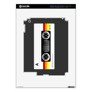 Cassette tape label eReader and tablet skin iPad 3 Skins