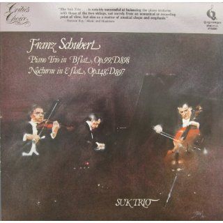 Franz Schubert: Piano Trio in B Flat Major Op. 99, D.898/Nocturne in E Flat Op.148, D897   Suk Trio: Franz Schubert, Jan Panenka, Josef Suk, Josef Chuchro: Music