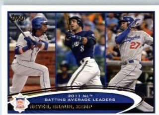 2012 Topps Baseball #181 Jose Reyes / Ryan Braun / Matt Kemp LL (League Leaders): Everything Else