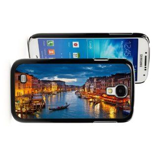Samsung Galaxy S4 Black JB161 Hard Back Case Cover Color Grand Canal in Venice at Night Cell Phones & Accessories