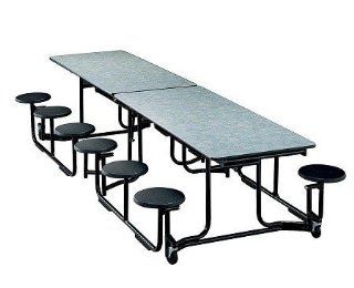 KI Uniframe UF106 Rectangular Stool Cafeteria Table 60 x 120   Furniture