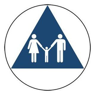 Family Symbol Sign RR 165 DCTS WHTonNavy Unisex / Family / Assisted  Business And Store Signs 