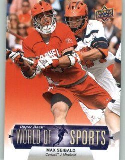 2011 Upper Deck World of Sports Baseball Trading Card #187 Max Seibald   Cornell Big Red (Lacrosse): Sports Collectibles