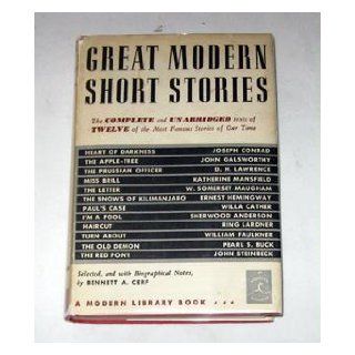 Great Modern Short Stories: An Anthology of Twelve Famous Stories and Novelettes: Bennett A. Cerf: Books