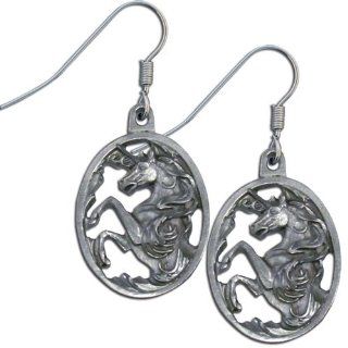 Unicorn Silver Tone Dangle Earrings Women's Jewelry: Jewelry