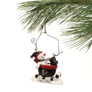 Atlanta Falcons Sledding Snowman Ornament : Sports Fan Hanging Ornaments : Sports & Outdoors