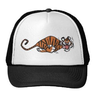 Cartoon Running Tiger hat