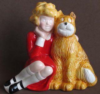 Applause LITTLE ORPHAN ANNIE & SANDY CERAMIC BANK Numbered T 53 & Dated (1982 KNICKERBOCKER, Columbia Pictures): Toys & Games