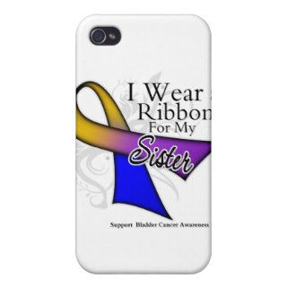 I Wear a Ribbon For My Sister   Bladder Cancer iPhone 4 Cover