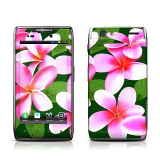 Pink Plumerias Design Protective Skin Decal Sticker for Motorola Droid Razr MAXX Cell Phone: Cell Phones & Accessories