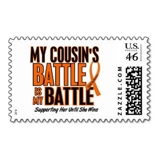 My Battle Too Cousin Leukemia Postage Stamp