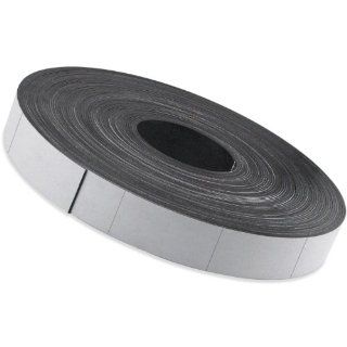 Flexible Magnet Strip with White Vinyl Coating, 1/32" Thick, 1" Height, 200 Feet, Scored Every 2", 1 Roll with 1, 194   1 x 2" pieces: Industrial Flexible Magnets: Industrial & Scientific