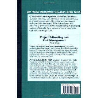 Project Estimating and Cost Management (Project Management Essential Library): Parviz F. Rad: 9781567261448: Books