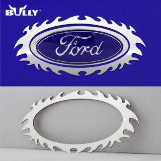 Bully SDX 226T Stainless Steel Flame Trim for Ford Oval Logo: Automotive