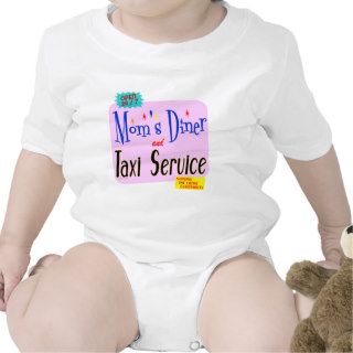 Moms Diner and Taxi Service Funny Saying T shirts
