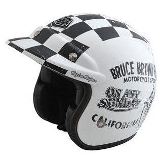 Troy Lee Designs On Any Sunday LE Open Face Helmet   Small/White: Automotive