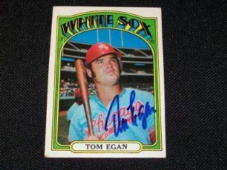 Tom Egan Auto Signed 1972 Topps Card #207 JSA Q: Sports Collectibles
