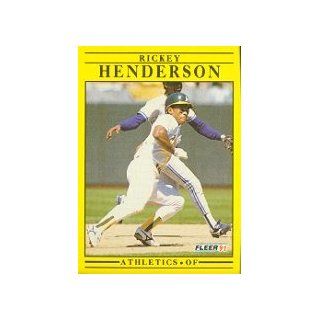 1991 Fleer #10 Rickey Henderson: Sports Collectibles