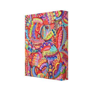 Abstract Colorful Art on Canvas   Ready to Hang! Gallery Wrap Canvas