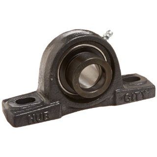 Hub City PB221DRWX1 Pillow Block Mounted Bearing, Normal Duty, High Shaft Height, Relube, Eccentric Locking Collar, Wide Inner Race, Ductile Housing, 1" Bore, 1.81" Length Through Bore, 1.437" Base To Height: Industrial & Scientific