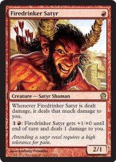 Magic: the Gathering   Firedrinker Satyr (123/249)   Theros   Foil: Toys & Games