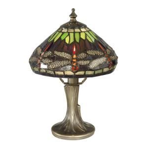 Dale Tiffany 11 in. Dragonfly Antique Bronze Table Lamp 7601/521
