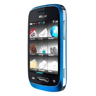 BLU S231T BLUE Neo TV Unlocked Quad B/Dual SIM Phone with 2.8 Inch Touchscreen/1.3MP Camera/ Player/Bluetooth   US Warranty   Blue Cell Phones & Accessories