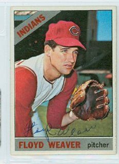 Floyd Weaver AUTO d.08 1966 Topps #231 Indians: Sports Collectibles