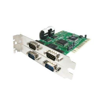 StarTech 4 Port PCI RS232 Serial Adapter Card with 16550 UART (PCI4S550N) Electronics