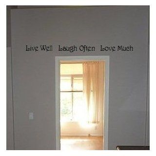 Live well Laugh often Love Much vinyl wall art sayings decor lettering [Kitchen]   Wall Decor Stickers