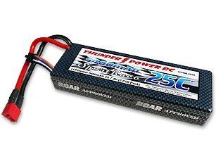 Thunder Power RC 7.4V 2S 5400mAh Sport Race LiPo Battery Pack for RC Cars Deans: Toys & Games