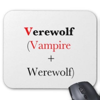 verewolf vampire werewolf mouse pads