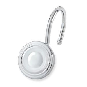 Elegant Home Fashions Circle Shower Hooks in Chrome (12 Pack) HDHK103