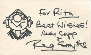 Reg Smythe Signed Andy Capp Original Drawing Deceased Rare UACC rd 244 IADA: Entertainment Collectibles