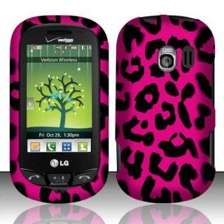 LG Extravert(Verizon) vn271 Accessory   Hot Pink Leopard Spot Skin Design Case Protective Cover: Cell Phones & Accessories