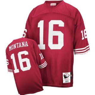 Mitchell & Ness San Francisco 49Ers 1989 Joe Montana Authentic Throwback Jersey Size 52 : Athletic Jerseys : Sports & Outdoors