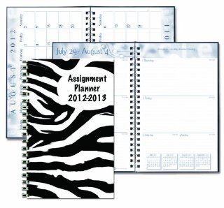 House of Doolittle Academic Weekly Planner, Student Assignment Book 13 Months August 2012 to August 2013, 5 x 8 Inch, Zebra Design Recycled Materials Made in the USA (HOD274RTG65) : Teachers Calendars And Planners : Office Products
