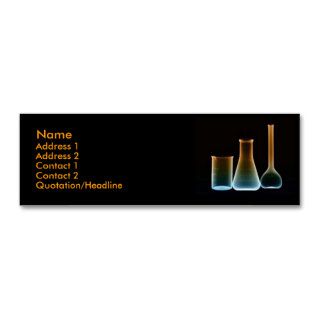 Test Tubes Profile Card Business Cards