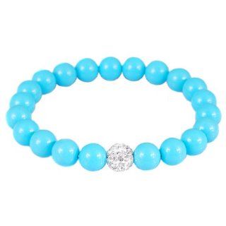3x/6x Wholesale Lot Cheap Crystal Shell Pearl Beaded Bangle Bracelet Qcl262 Xbl262l (Blue) 3 Pieces: Everything Else
