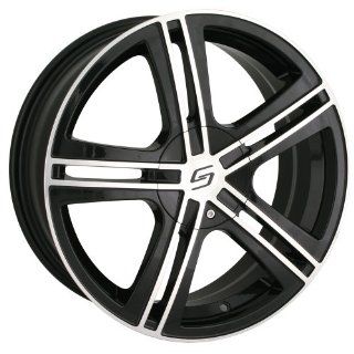 17x7 Sacchi S62 (262) (Black w/ Machined Face) Wheels/Rims 5x112/120 (262 7709B): Automotive