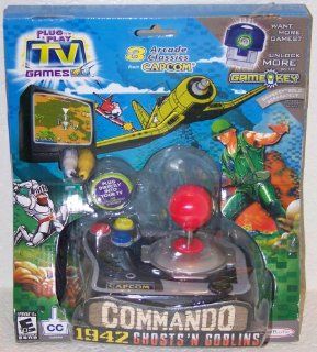 3 Arcade Classics from CAP Commando, 1942, and Ghosts 'N Goblins Plug & Play TV Games: Toys & Games