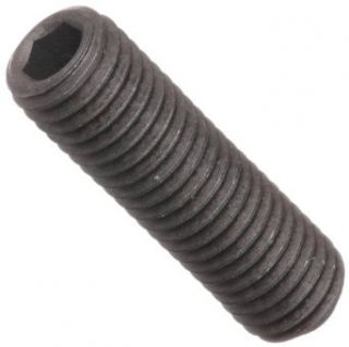 Alloy Steel Set Screw, Black Oxide Finish, Hex Socket Drive, Cup Point, Meets ASME B18.3/ASTM F912, 1 1/4" Length, #10 32 UNF Threads, Imported (Pack of 100): Industrial & Scientific