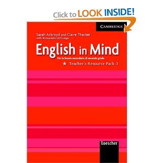 English in Mind 1 Teacher's Resource Pack Italian edition (9788884333537): Sarah Ackroyd, Claire Thacker, Alessandra Del Lungo: Books